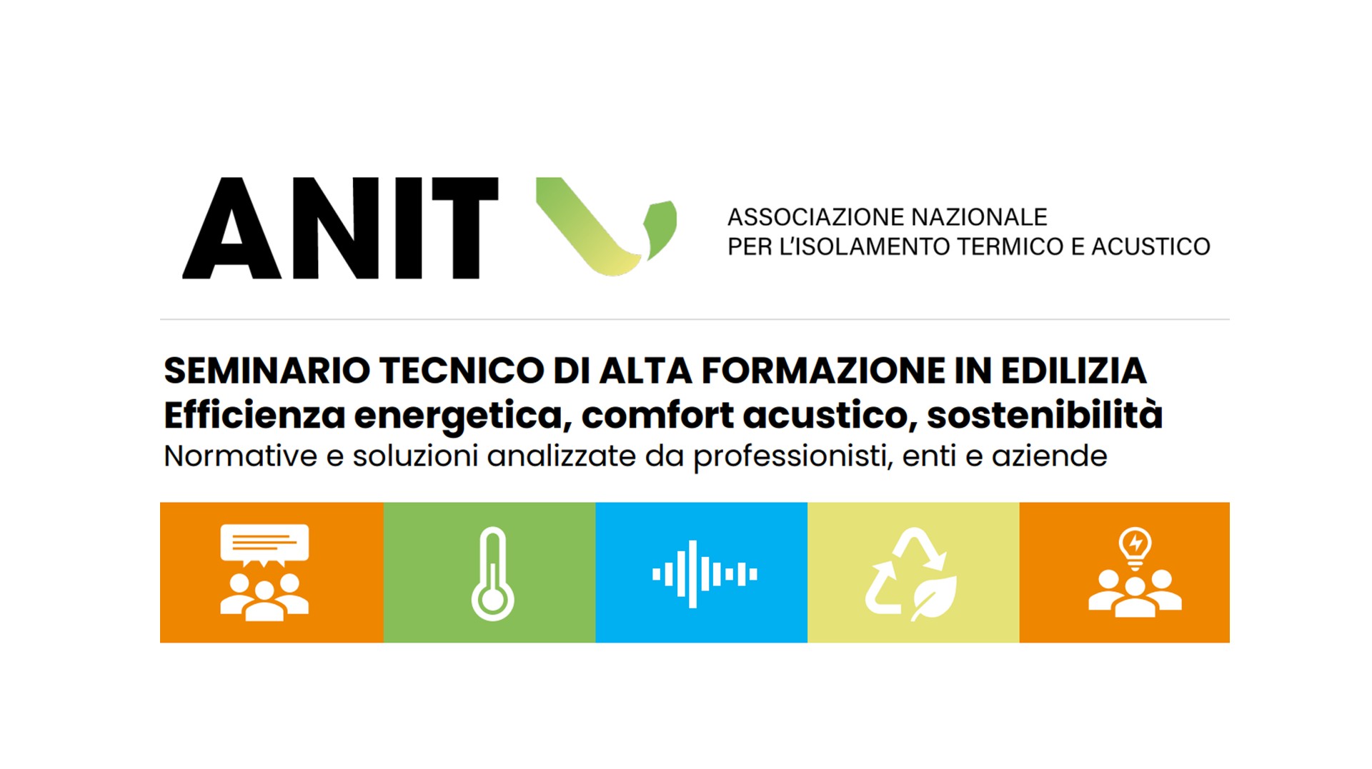 Seminario Tecnico di Alta Formazione in Edilizia